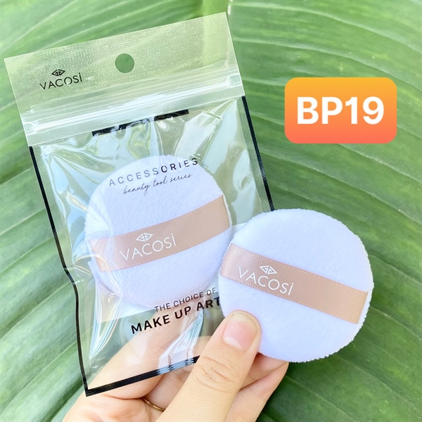 BỊCH 1 CÁI BÔNG PHẤN COTTON KHÔ TRÒN NHỎ VACOSI - BP19
