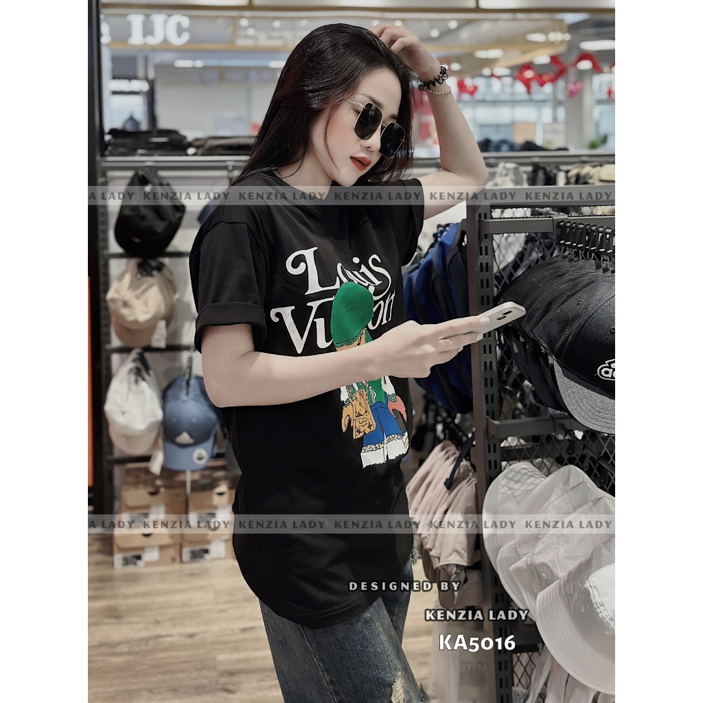 Áo Thun Nữ siêu cấp Form chuẩn Kenzia Lady- Áo Phông Cổ Tròn Tay Ngắn  Basic Cotton 100%  - KA5016