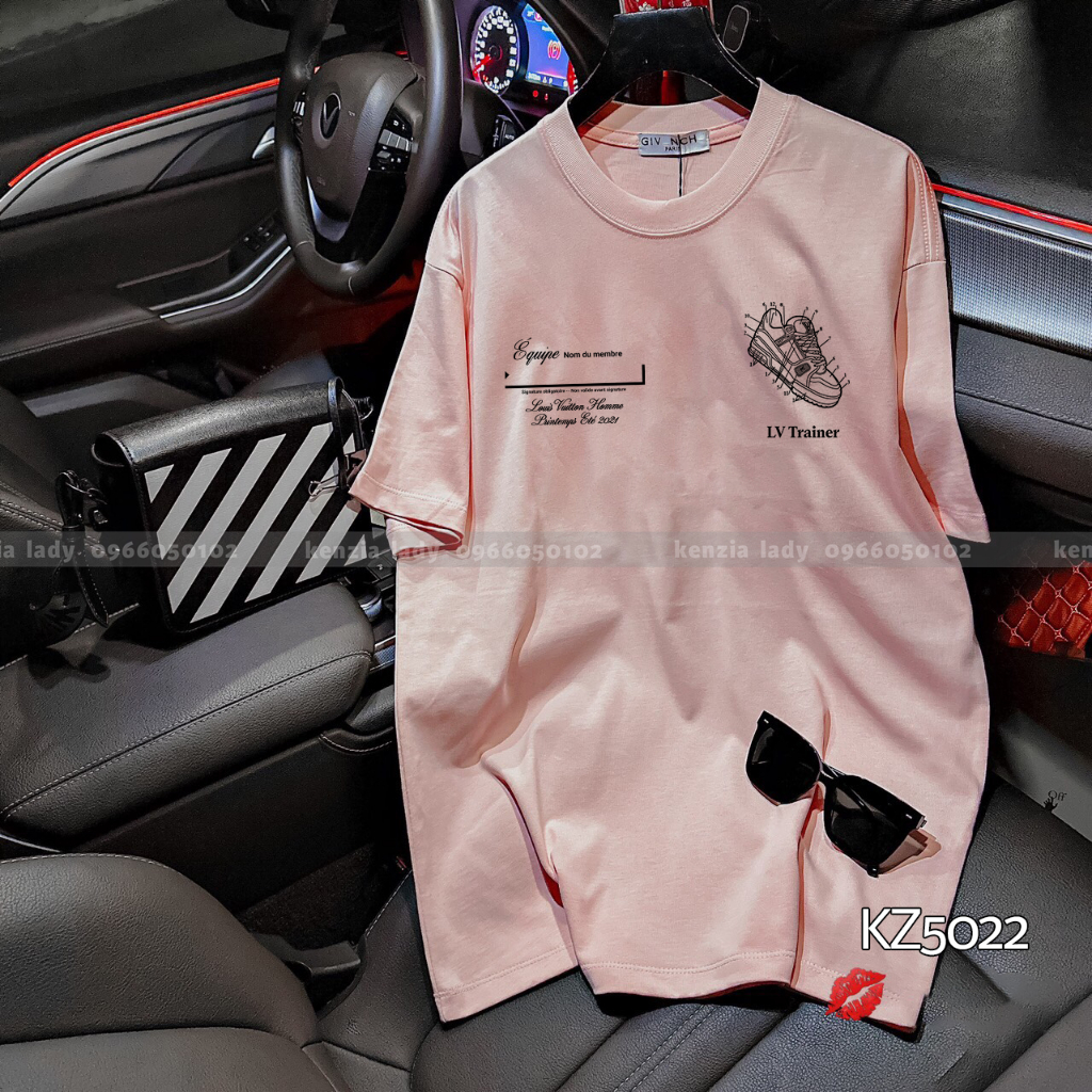 Áo Thun Nữ siêu cấp Form chuẩn Kenzia Lady- Áo Phông Cổ Tròn Tay Ngắn  Basic Cotton 100%  - KA5022