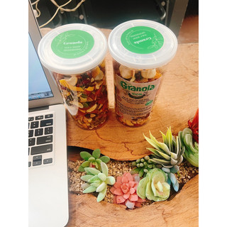 Granola siêu hạt loại 1 ( 2 hộp tặng bộ gáo dừa muỗng gỗ )