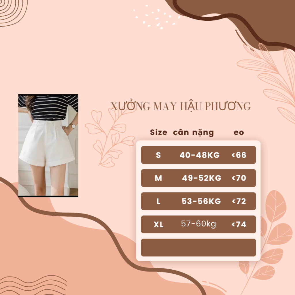 Quần short kaki gập gấu mã 82