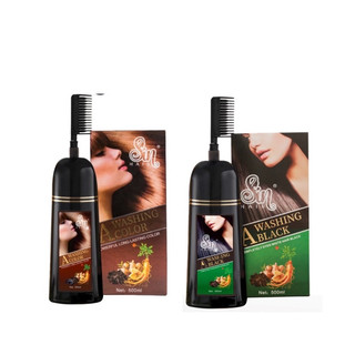 Dầu gội nhuộm tóc sin hair phủ bạc nhân sâm nhật bản 500ml