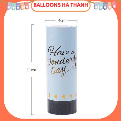 Pháo giấy kim tuyến mini trang trí sinh nhật sự kiện đám cưới.