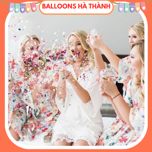 Pháo giấy kim tuyến mini trang trí sinh nhật sự kiện đám cưới.