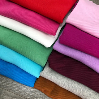 Áo thun gân basic cổ tròn