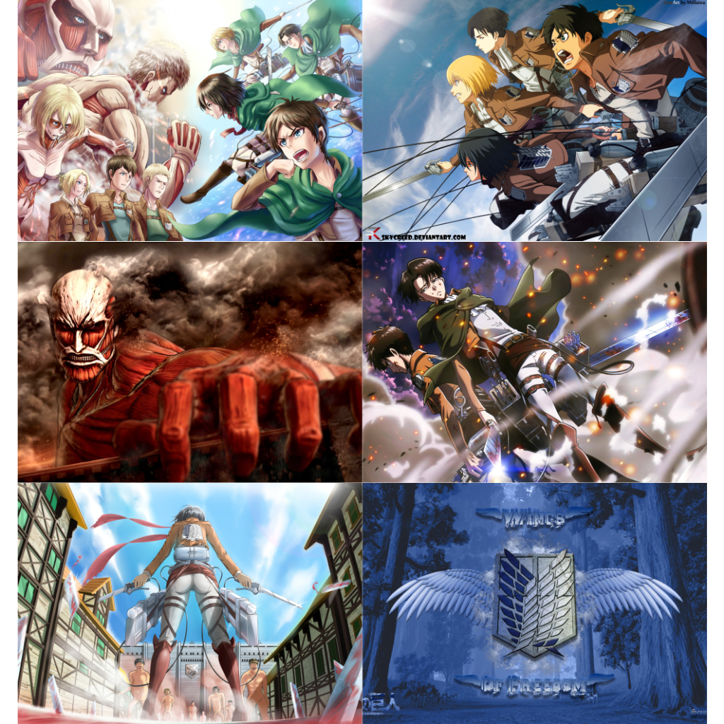 Set 6 Tấm Poster Áp Phích Bóc Dán Có Sẵn Keo Combo 6 Tranh Dán Tường Nhiều Anime Trang Trí Phòng Học Phòng Ngủ By AnimeX