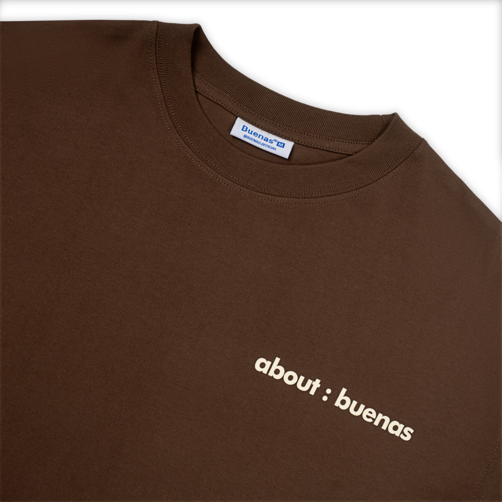 Áo thun local brand tay lỡ form oversize unisex cho nam nữ BUENAS - SWT68 / TIRAMISU