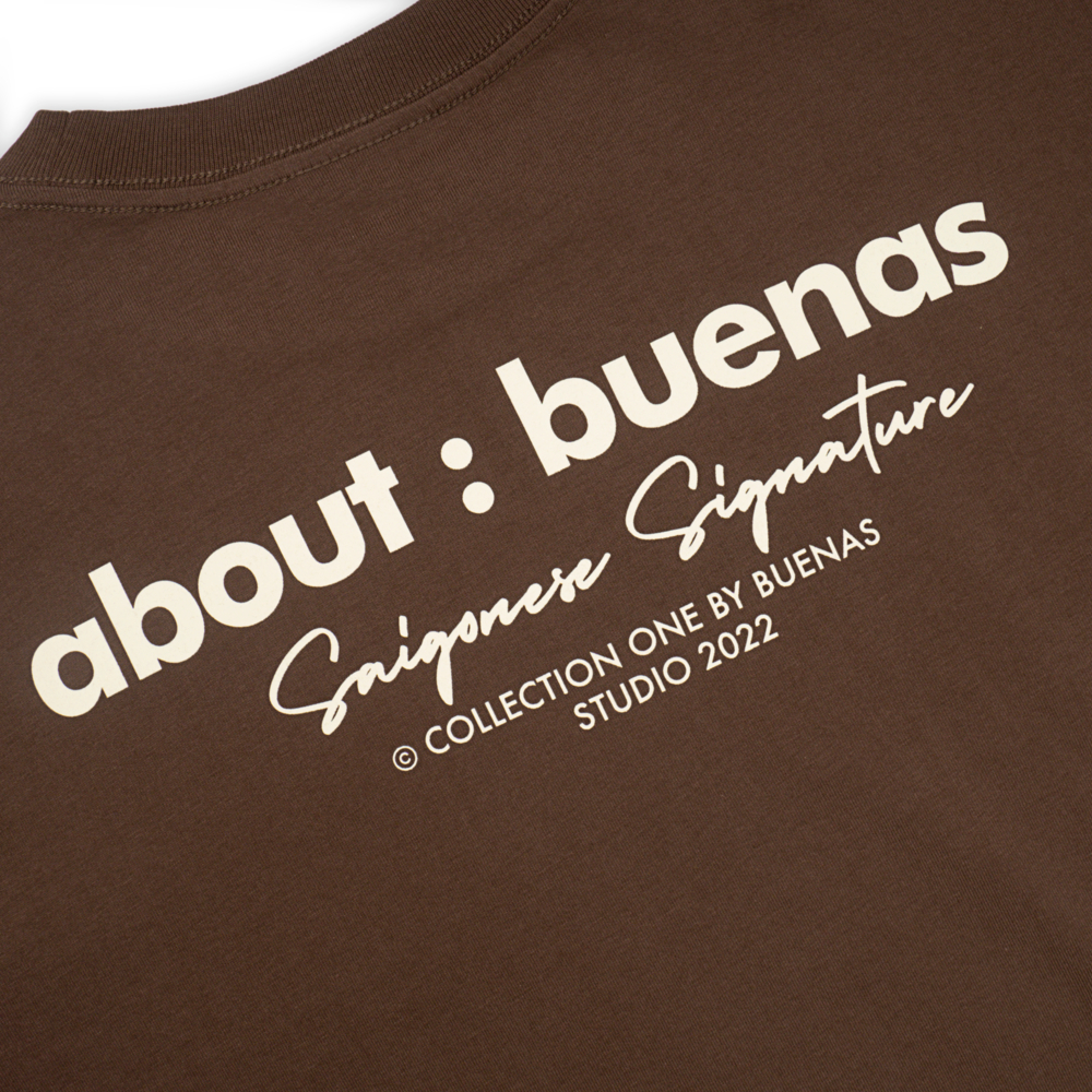 Áo thun local brand tay lỡ form oversize unisex cho nam nữ BUENAS - SWT68 / TIRAMISU