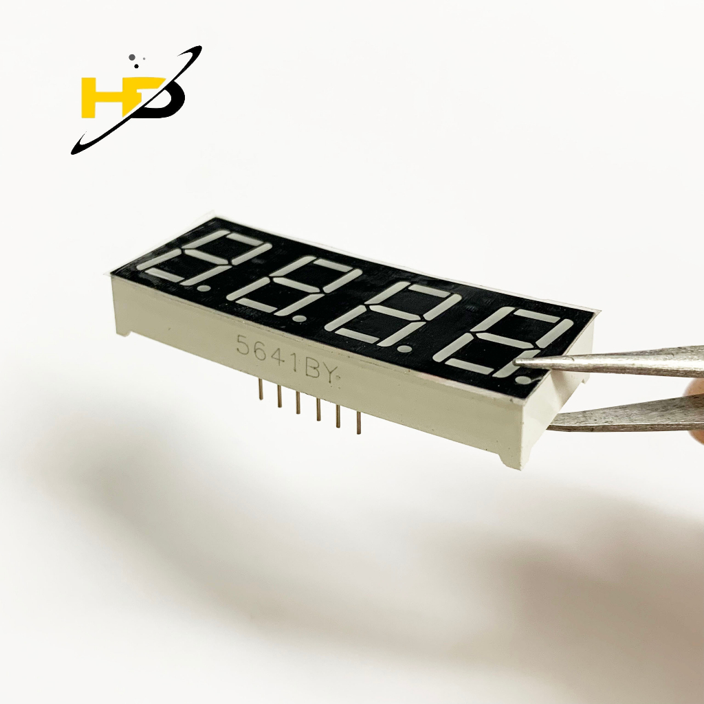 Led 7 Đoạn 0.56 Inch 4 Số Anot Chung Ánh Sáng Màu Vàng