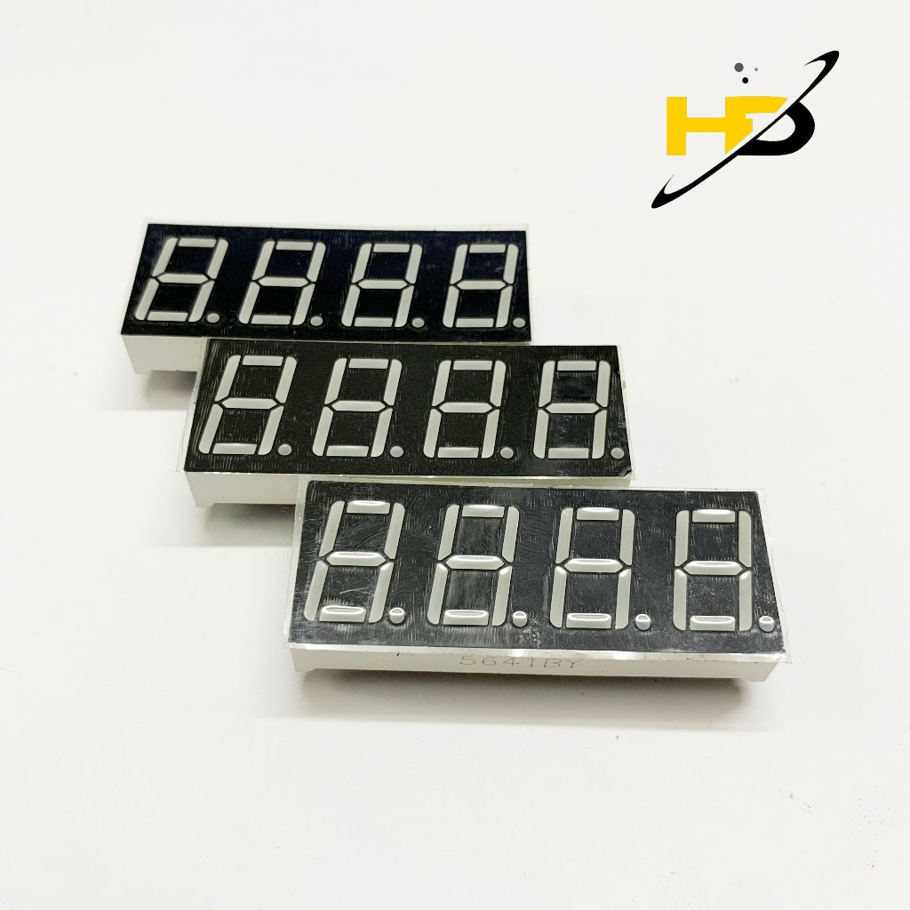 Led 7 Đoạn 0.56 Inch 4 Số Anot Chung Ánh Sáng Màu Vàng