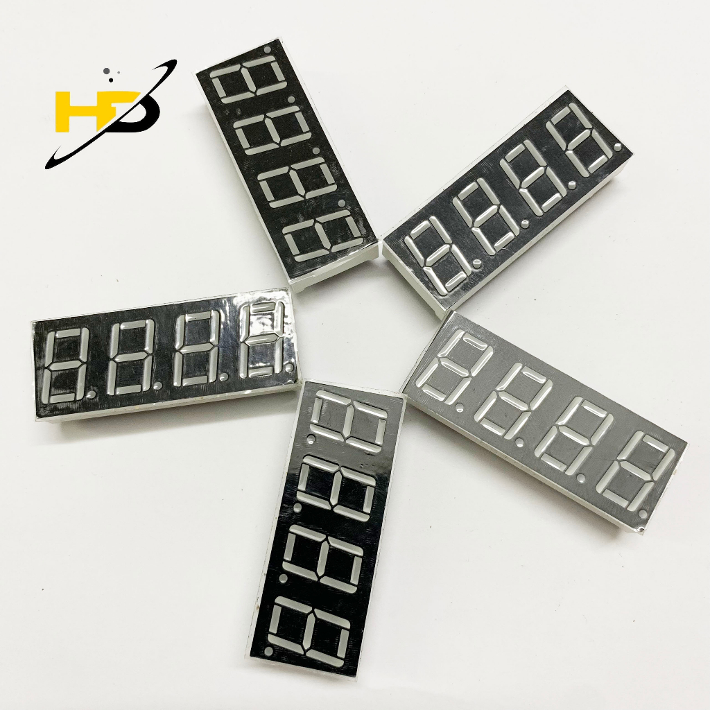 Led 7 Đoạn 0.56 Inch 4 Số Anot Chung Ánh Sáng Màu Vàng
