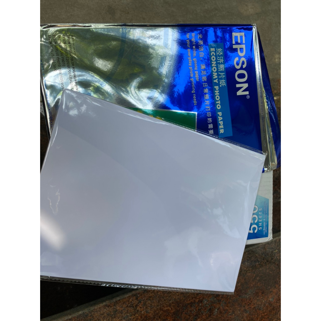 20 tờ in ảnh 1 mặt Epson hoa cúc cho máy in phun định lượng 200gsm