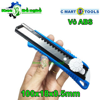 Dao rọc giấy 18x100x0.5mm c-mart a0001 - kiot đồ nghề