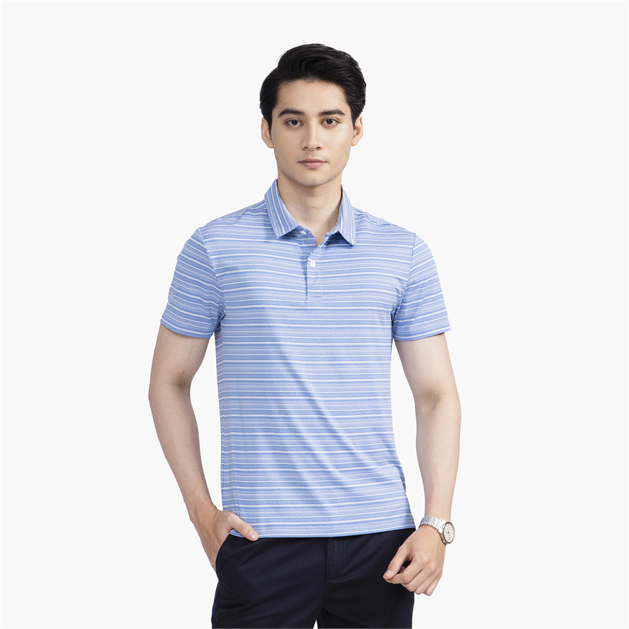 Áo polo nam Aristino  lịch lãm form ôm  co  giãn nhẹ APS094S2