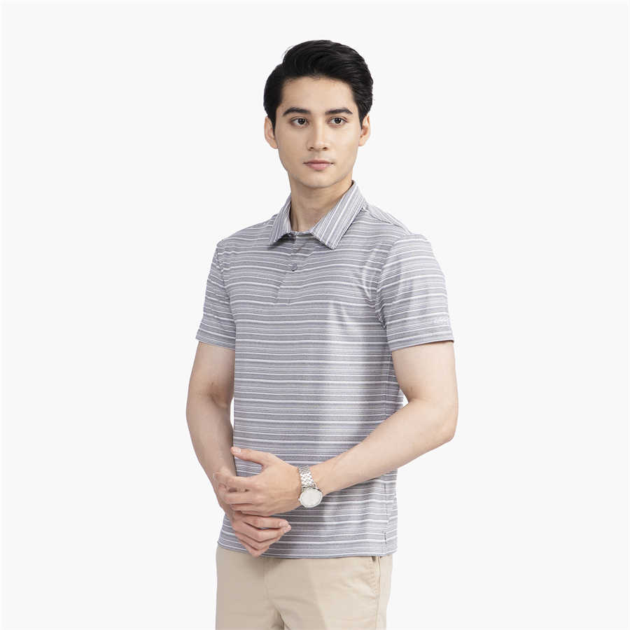 Áo polo nam Aristino  lịch lãm form ôm  co  giãn nhẹ APS094S2