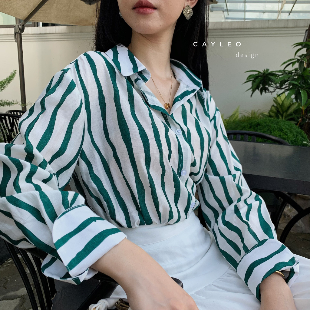 Áo sơ mi đũi sọc Cây Leo Design dễ phối đồ Min6315 Min6316