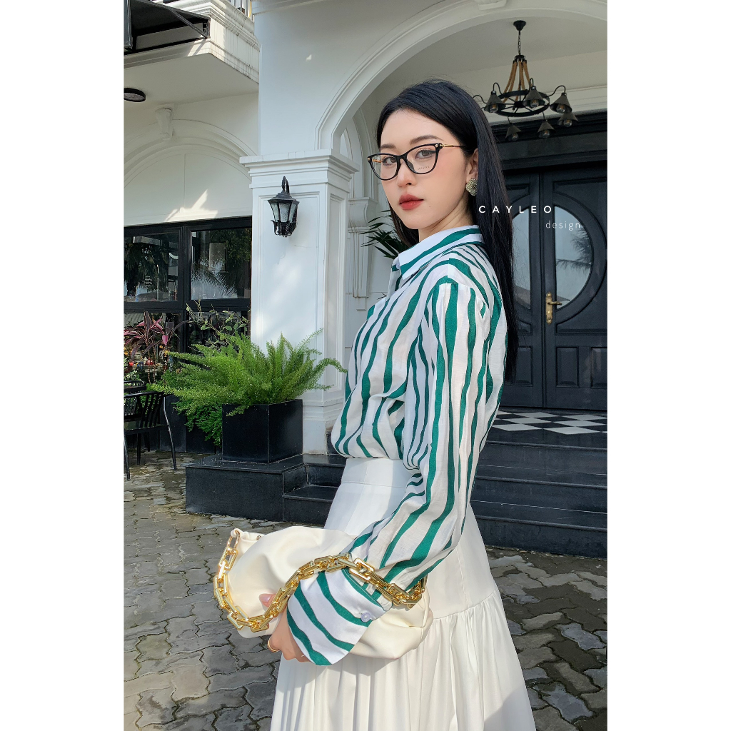 Áo sơ mi đũi sọc Cây Leo Design dễ phối đồ Min6315 Min6316