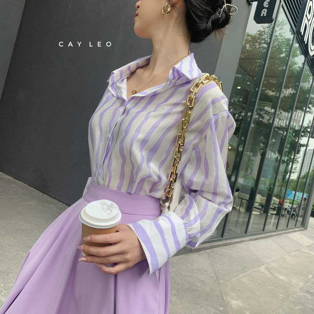 Áo sơ mi đũi sọc Cây Leo Design dễ phối đồ Min6315 Min6316