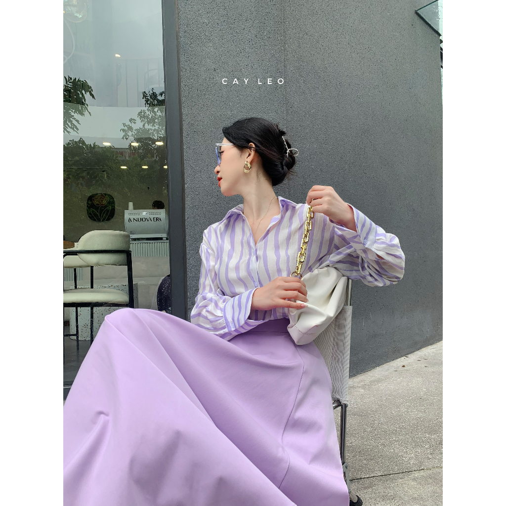 Áo sơ mi đũi sọc Cây Leo Design dễ phối đồ Min6315 Min6316