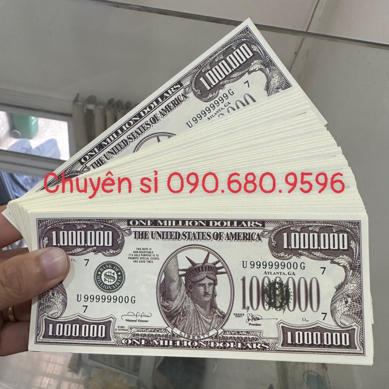 Combo 100 Tờ Tiền 1 Triệu Đô Lưu Niệm, Núi Rush More 4 Tổng Thống Mỹ