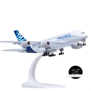 Mô Hình Máy Bay A380 Hãng Airbus - Mô Hình Kim Loại Cao Cấp Có Bánh Xe Đúc Khuôn Tỉ Lệ 1/400
