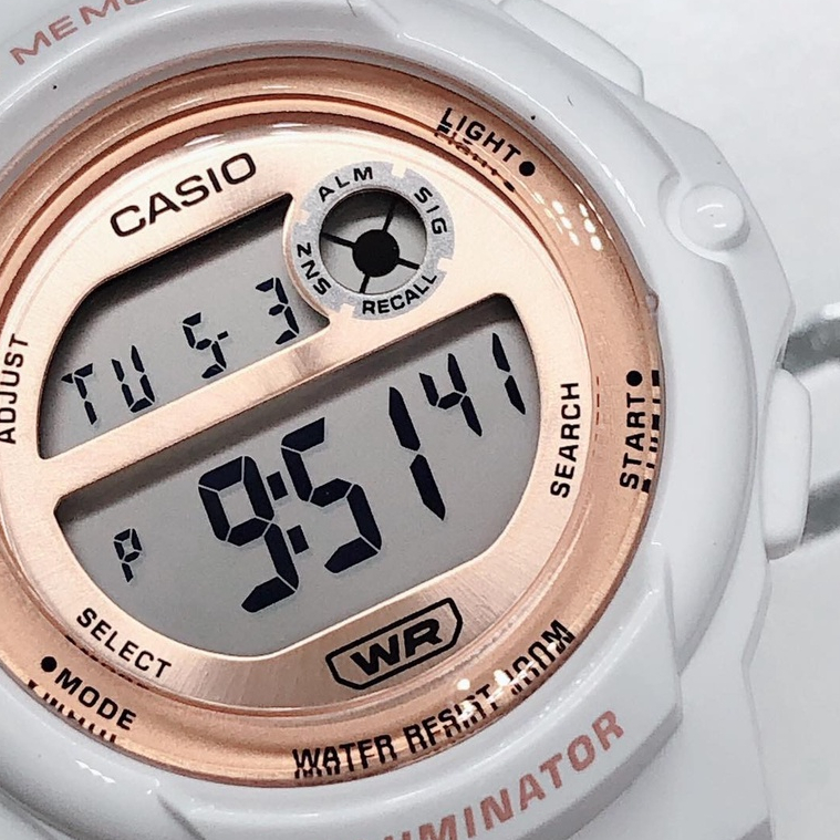 Đồng hồ Casio nữ LWS-1200H-7A2VDF dây cao su chính hãng