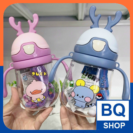 Bình tập uống nước hình con Hươu 300ml BQSHOP