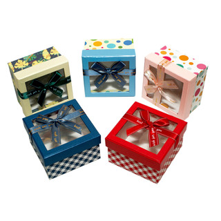 Hộp quà Vuông Kiếng Phượng Hoàng V047 - 9 x 9 x 6 cm