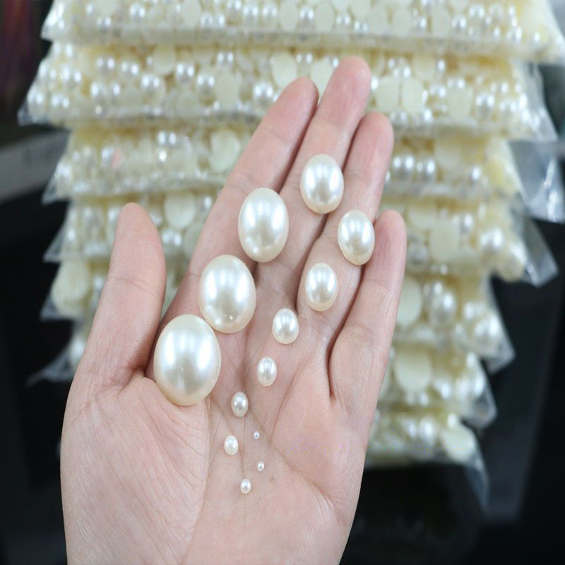 10 hạt dán đáy bằng oval 10*14mm hoặc 13*18mmnguyên liệu làm trâm làm trang sức cổ trang