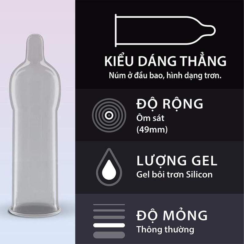 Bao Cao Su BCS Durex Kingtex 0.04 x 49mm ôm sát bền bỉ gấp đôi bôi trơn chính hãng DKSH phân phối