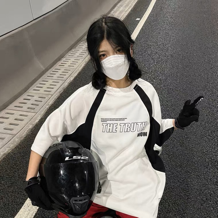 Áo Thun Blockcore ATHANOR form rộng tay lỡ cotton thoáng mát 100% mẫu TRUTH