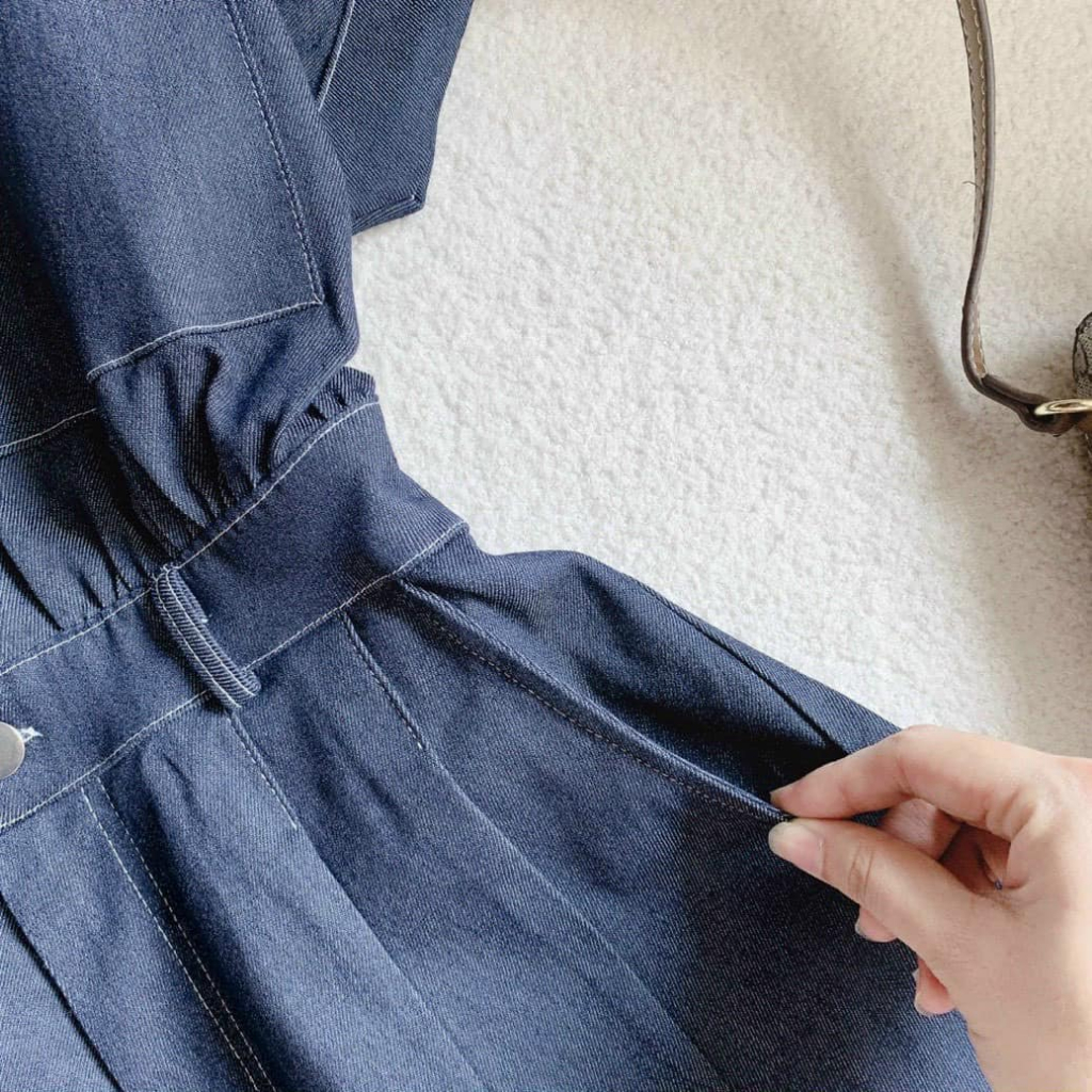 JUMP jeans cổ sơ mi nữ NÀNG CLOSET