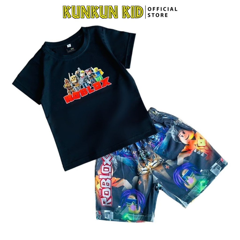 Áo bé trai cotton in 3D hình Roblox Kunkun Kid ACT0003 (Quần mua riêng)
