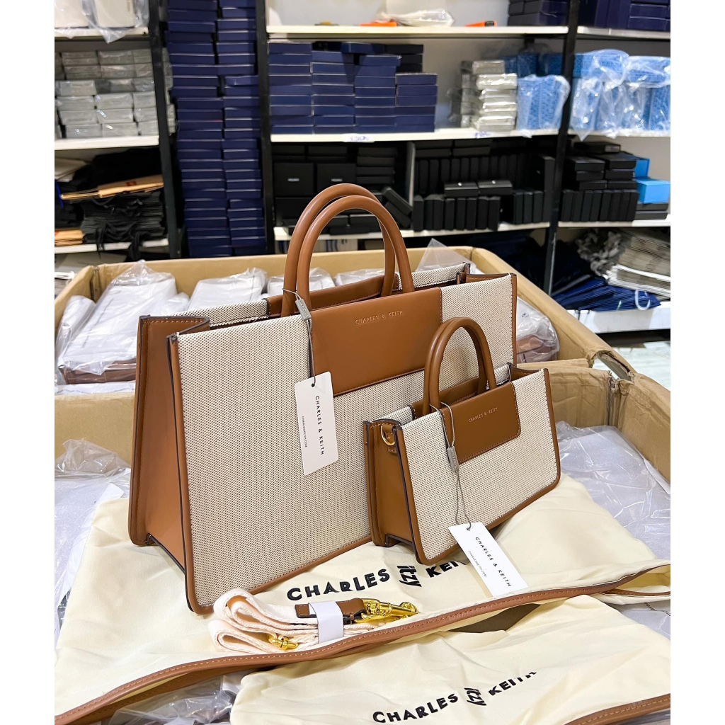 TÚI CNK Mini Astra Canvas Tote Bag xuất dư hàng chuẩn