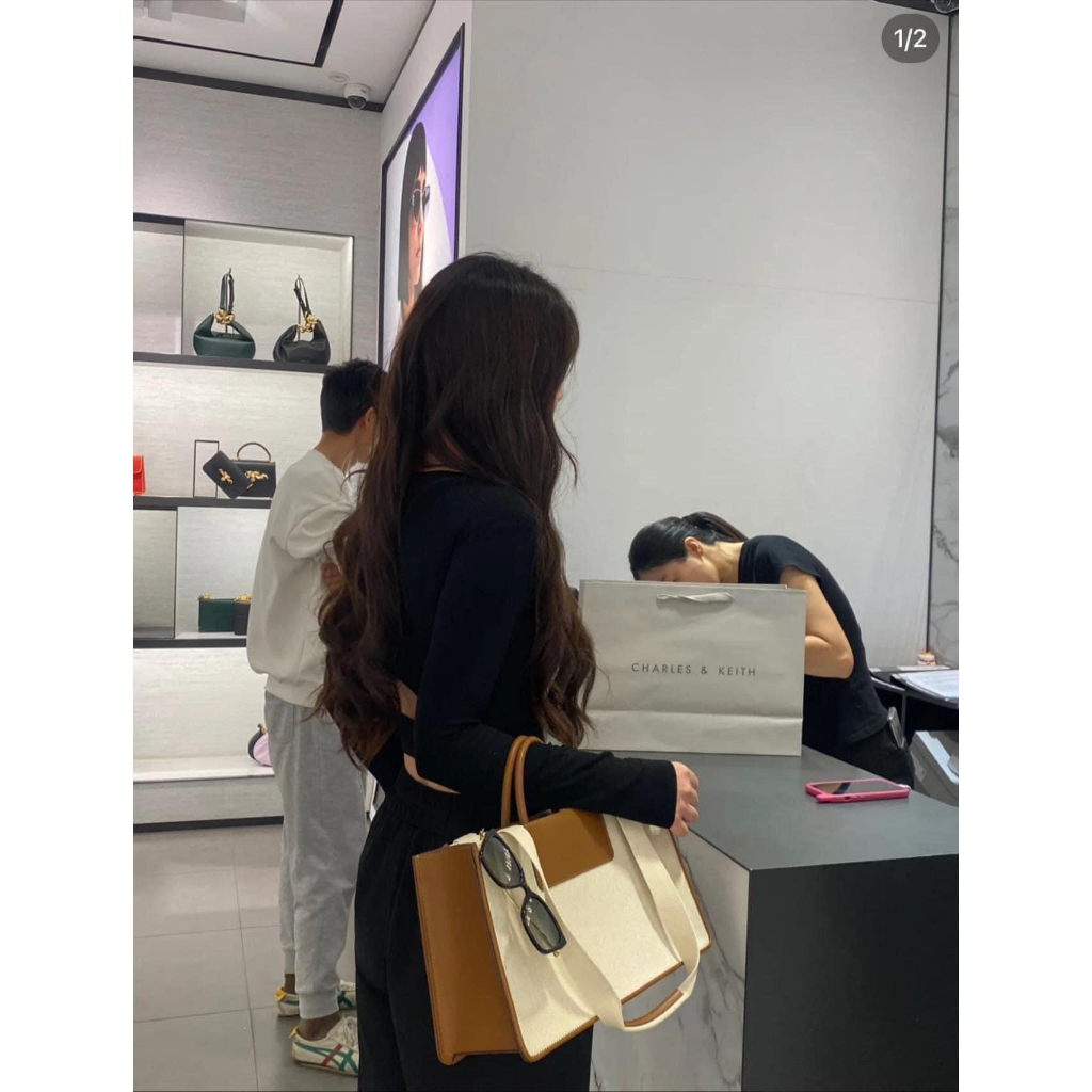 TÚI CNK Mini Astra Canvas Tote Bag xuất dư hàng chuẩn