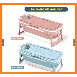 Bồn tắm gấp gọn dành cho người lớn chất liệu nhựa PP và hạt nhựa TPE, dài 140cm có thể làm bể bơi trẻ em