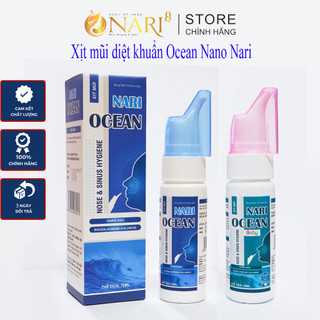 Xịt mũi ocean nano chính hãng Nari diệt khuẩn giảm ngạt mũi sổ mũi bình to 70ml