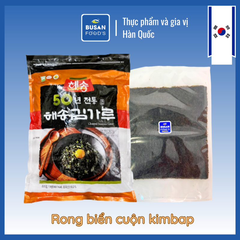 Rong biển cuộn kimbap Hàn Quốc rong biển cuộn cơm nắm cơm trộn Heasong ngon Busan Food's