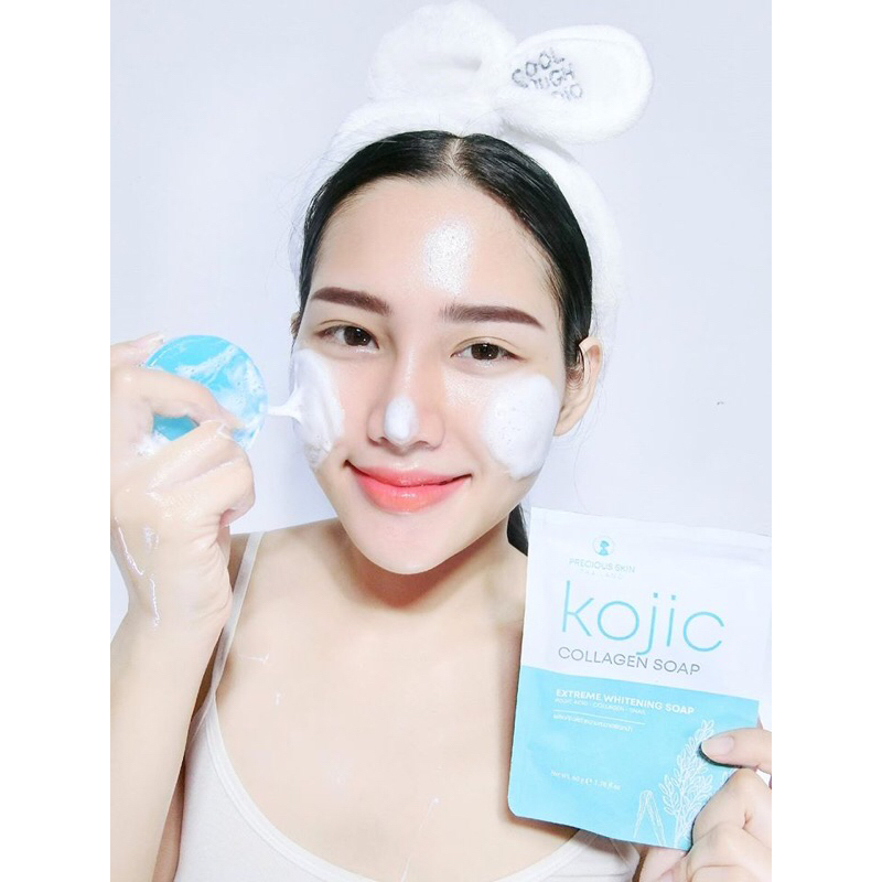 Xà phòng trắng da Kojic Collagen Soap