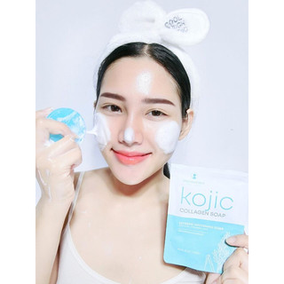 Xà phòng trắng da Kojic Collagen Soap