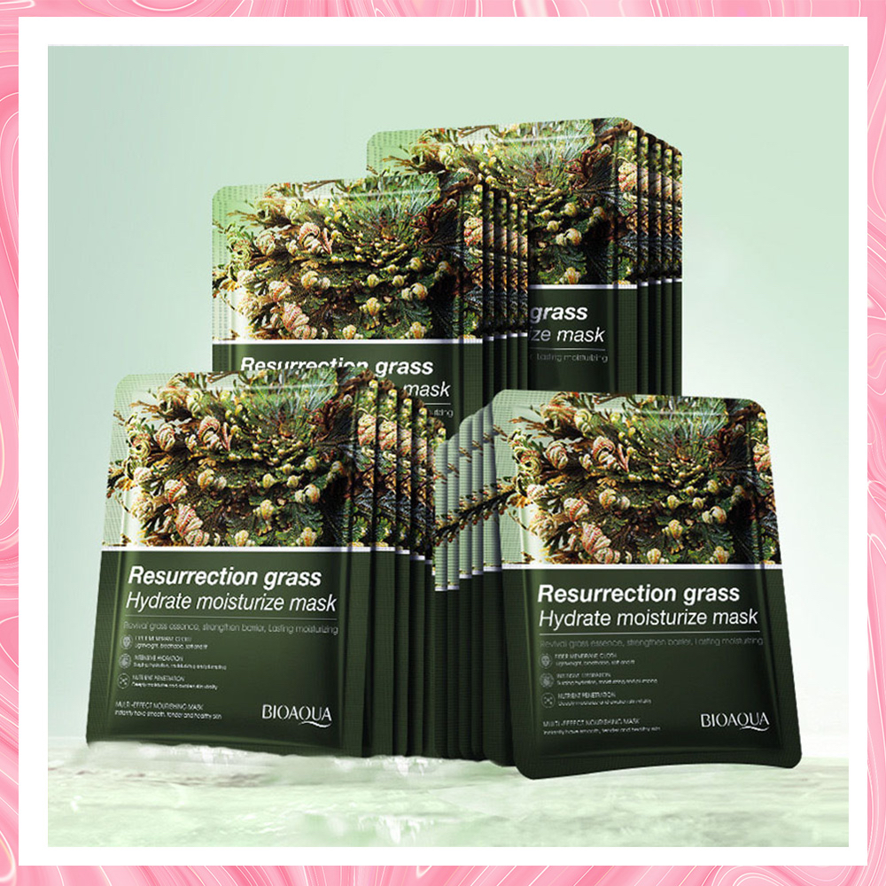 Mặt Nạ BIOAQUA Cỏ Phục Sinh Dưỡng Ẩm Cung Cấp Dưỡng Chất Cho da Nội Địa Trung CHARM BEAUTY