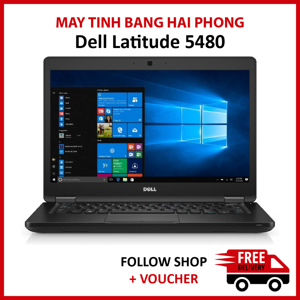 Laptop Dell Latitude 5480 màn 14'' Full HD, Ram 8GB SSD 256GB chip Intel Core i5-6300U chuyên văn phòng (WIFI) | BigBuy360 - bigbuy360.vn