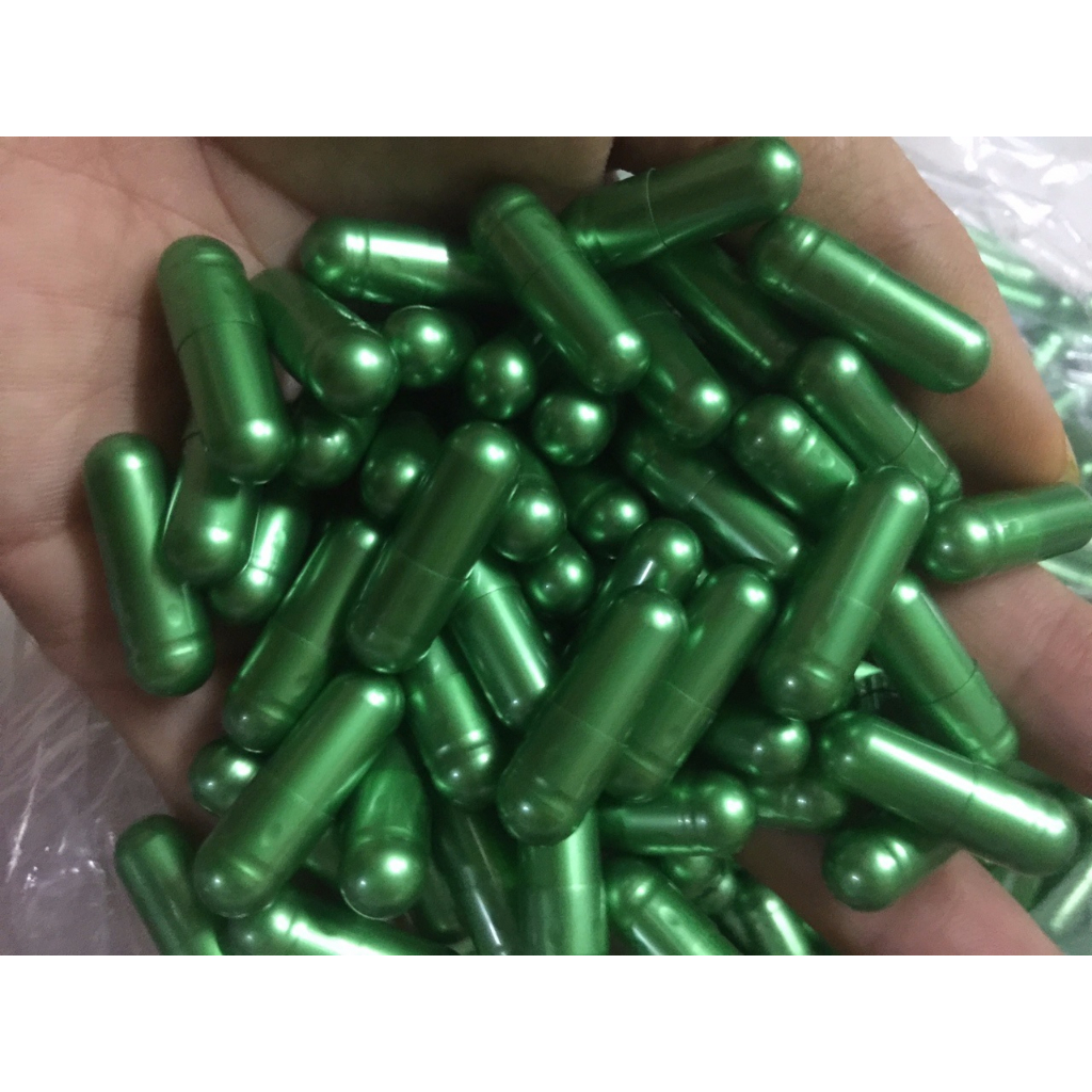 Vỏ thuốc con nhộng, viên con nhộng rỗng, vỏ nang rỗng size 0- chọn màu