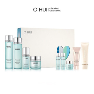 Bộ cấp nước dưỡng ẩm da sáng toàn diên 9 món OHUI Miracle Aqua Set 424ml