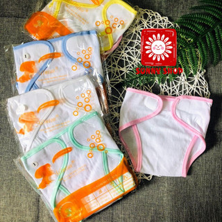 Set 5 Quần dán cotton thương hiệu MINTUU cho bé sơ sinh, tã vải đóng bỉm MINTU