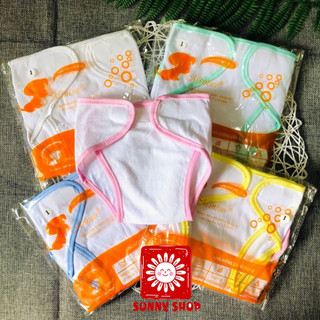 Combo 10 Quần dán cotton thương hiệu MINTUU cho bé sơ sinh, tã vải đóng bỉm MINTU