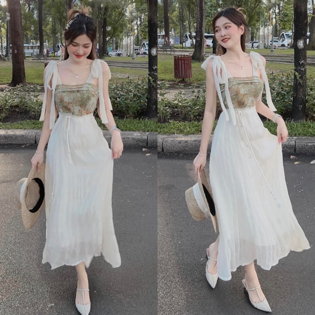 ĐẦM MAXI GẤM NGỰC HAI DÂY