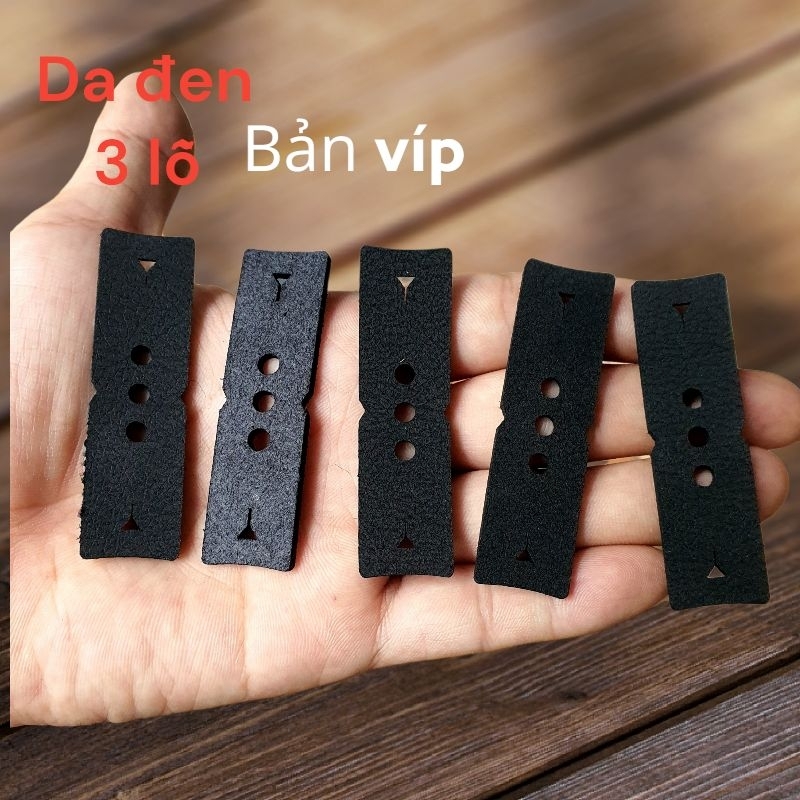 da đen 3 lỗ bản víp chế dày 2.5mm