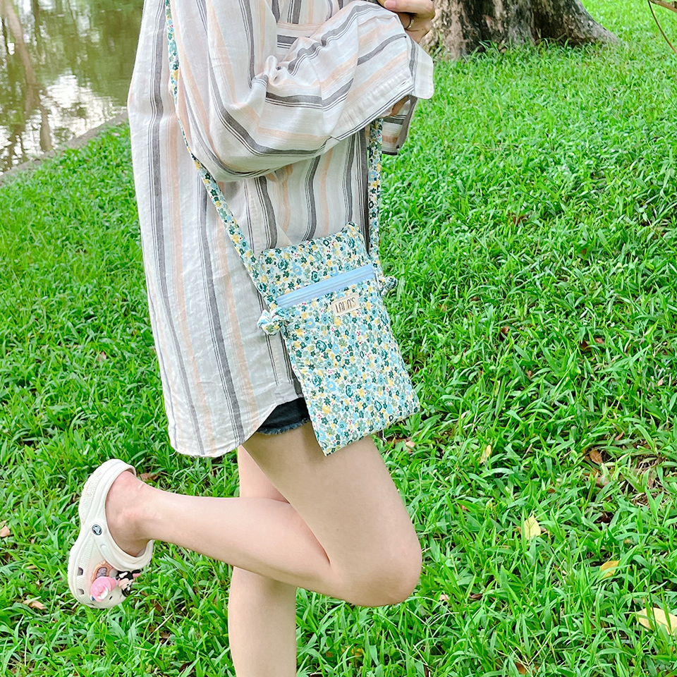 Túi Đeo Chéo Túi Cầm Tay Chần Bông Bông Hoa