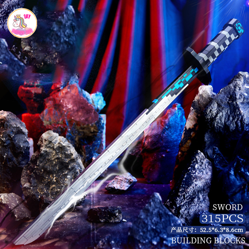 Đồ Chơi Lắp Ráp Mô Hình Thanh Kiếm Diệt Quỷ Zenitsu Rengoku Tanjiro Trong Kimetsu no Yaiba Demon Slayer